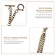 thumbnail image 2 of Cadena de reloj de bolsillo para hombre, cadena de metal para billetera, cadena de metal, accesorio de ropa DIY, 2 of 6