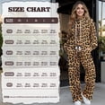 thumbnail image 7 of Yuyamidu Leopard Print Women's Tracksuits Matching Sweatsuit Loungewear Lounge Sets 2 Piece Outfits Spring Fall Winter Drawstring Pullover Sweatshirt Wide Leg Sweatpants Tops Bottoms Set L, 7 of 7
