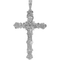 thumbnail image 3 of 14K White Gold INRI Crucifix Charm Religious Jewelry, 3 of 4