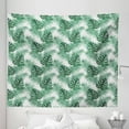 thumbnail image 1 of Leaf Tapestry, Palm Mango Banana Tree Leaves in Tropical Wild Safari Island Jungle Image Art, Fabric Wall Hanging Decor for Bedroom Living Room Dorm, 5 Sizes, Forest Green, by Ambesonne, 1 of 1