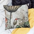 thumbnail image 2 of SHANXI Throw Pillow Covers Chinese Ink Painting Flower Print Cushion Cover Soft Pillow Cases for Home Sofa Bed Chair Car Office Decorative 12x12in, 2 of 5