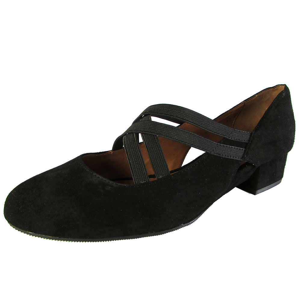 Gentle Souls Womens Demi Glaze KS Slip on Flat Shoe, Black, US 7