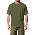 thumbnail image 2 of HAJWOH Mens Solid Color T-Shirts Short Sleeve Cotton Crew Neck Lightweight Moisture Wicking Casual Soft Basic Plain Tee Shirts, 2 of 4