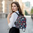thumbnail image 6 of FORMRS Mini Backpack Purse for Women Travel Daypack Casual Shoulder Bag, Red White Stars, 6 of 7