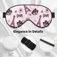 thumbnail image 4 of Fuzoiu Eiffel Tower and Butterflies Print Sleep Masks,Eye Masks with Adjustable Strap for Sleeping,Night Eye Shade for Women Men,Eye Cover for Full Night's Sleep, Travel and Nap, 4 of 7