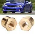 thumbnail image 4 of Adaptador de tubería de Latón, Hex de Reducció de Bujes de 1/2 npt A 1/4 npt Reductor de Latón 2pcs para industrial para náutico para automotriz, 4 of 7