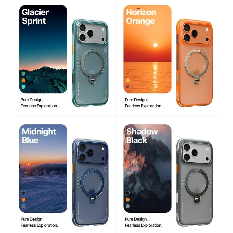 TORRAS Flagship 360 Click-Lock Rotating Stand Case for iPhone 17