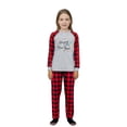 thumbnail image 5 of iHapHap Matching Family Pajamas Red Plaid New Year Graphic Sleepwear Set, Womens XL, 5 of 6