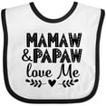 thumbnail image 3 of Inktastic Mamaw and Papaw Love Me Grandchild Boys or Girls Baby Bib, 3 of 4