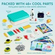 Klever Kits Electronic Circuits Toys 50+ Projects with Electronic Drill, Space-Themed STEM Educational Toy Science Kits for Kids Aged 5 6 7 8+