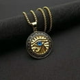 thumbnail image 5 of Eye of Horus Blue Evil Eyes Necklace,Eye of Horus Chain Necklace Women Men Punk Amulet,Ancient Egypt Mythology Style, 5 of 5