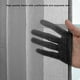 thumbnail image 4 of Cortinas semitransparentes negras, 98 pulgadas de largo, 4 of 7