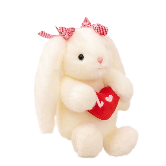 Gaiwos Bunny Stuffed Animal with Love Heart 13.7 inches, Soft Stuffed Bunny Plush Toy, Adorable Bunny Plushie Pillow, Ideal Birthday Valentine's Day Presents for Kids and Companion