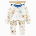 thumbnail image 5 of masbird Little Girls Boys Pajamas Sets Cute Graphic Cotton 2 Piece Toddler Clothes Kids Pjs Sleepwear 6-12 Months 12-24 Months 2t 3t 4t 5t 6t 7t 8t 9t Children(Blue,5-6 Y), 5 of 5
