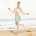 thumbnail image 5 of Kll Elephant And Flowers Print Women'S Sarong Coverups Short Bathing Suit Wrap Skirt Beach Wrap Swimsuit Cover Ups, 5 of 7