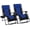Blue, variant on Oversized Padded Zero Gravity Lounge Chair Set of 2, Foldable Patio Reclining Chairs with Cup Holder, Heavy Duty Folding Lawn Recliner Stand for Yard Camping Outdoor, Support 350 LBS