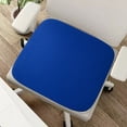 thumbnail image 2 of Hiroekza Vintage Style Rectangle Knitted Cotton Foam Seat Cushion, Tatami (14inch, 1pcs) - Skin-friendly, Solid Color, Comfortable & Washable for Office, Home, and Outdoor Use Blue, 2 of 7