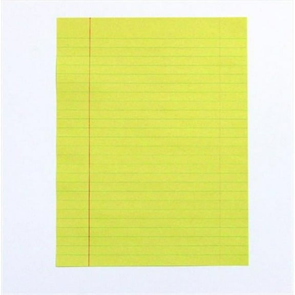 8 x 10.5 In. Short Ruled Newsprint Theme Paper Without Margin, Yellow, Pack - 500