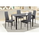 thumbnail image 1 of Comedor MOBILKRAFT Modelo Tunez Gris 4 Sillas Rectangular Estilo Contemporáneo en Color Negro y Gris, 1 of 1