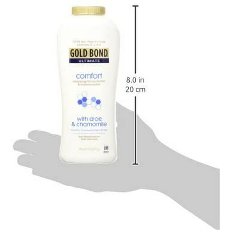 Gold Bond Ultimate Comfort Body Powder 10 oz. (Pack of 3), Talc-Free  Formula with Aloe & Chamomile
