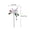 White, variant on Metal Garden Stakes Decorative Flowers for Outdoor and Indoor Decor, 4 Pack Bird and Flower Yard Stakes, Weather Resistant for Patio, Lawn, and Planter Pots