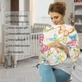 thumbnail image 4 of Fotbe Retro Colorful Butterfly Pattern Car Seat Covers for Babies, Nursing Breastfeeding Cover Infant Carseat Canopy, Soft Stretchy Carrier Cover, 4 of 9