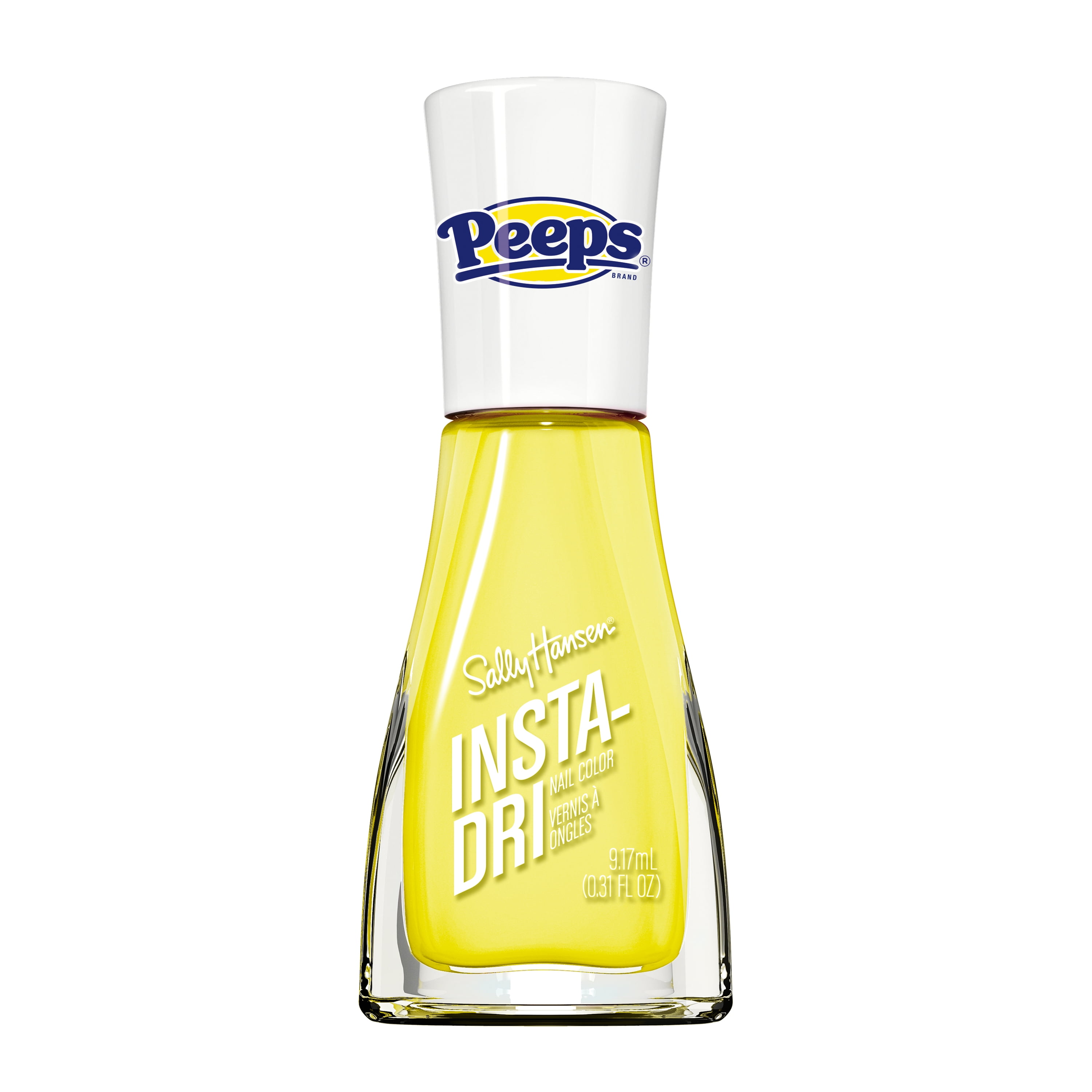 Sally Hansen Insta-Dri Nail Polish, 717 Peeps® Classic Chick, Sugary Texture, 0.31 fl oz