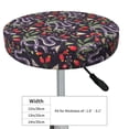 thumbnail image 4 of Haiem Snakes And Snake Fruit Cushion Round Bar Chair Seat Cover Bar Chair Cushion Covers Elastic Washable Bar Chair Cover,Protects from Scratches and Stains-13 inch, 4 of 7
