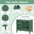 thumbnail image 4 of Christopher Knight Home 36" Bathroom Vanity with Sink, Wood Storage Cabinet with Soft-Closing Door, Green, 4 of 13