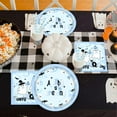 thumbnail image 5 of Hometravel Halloween Tableware Set, Disposable Party Supply Collection, Complete Dining Set with Plates Cups Napkins and Straws, 5 of 6