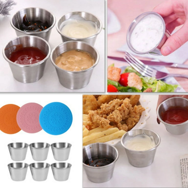 70ml Reusable Condiment Containers With Lids Leak Proof Stackable