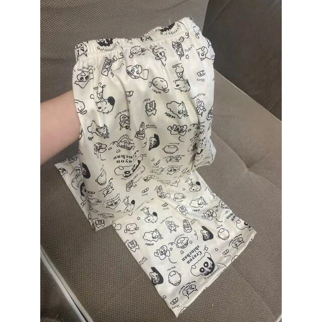 Miniso Sanrio Hello Kitty Pantalon d'Intérieur pour Femmes 2023 Automne Pantalon de Pyjama Dessin Animé Anime Mode Confortable Y2K Pantalon Fille Douce