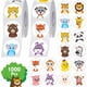 thumbnail image 1 of 1000 pegatinas redondas de animales, 16 diseños de lindos animales terrestres, pegatinas de recompensa para profesores, niños, Sc, 1 of 3