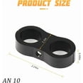 thumbnail image 2 of 4PCS Hose Separator Clamp, Aluminum Fuel Line Mounting Clamps with Wrench, Divider Hose Fitting Adapter Fit for Fuel Hose, Oil Line, Brake Line, Water Pipe and Gas Line (10AN), 2 of 5