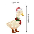 thumbnail image 2 of Light-Up Duck with Scarf Christmas Decoration LED Xmas Yard Art Outdoor Decor, 2 of 9