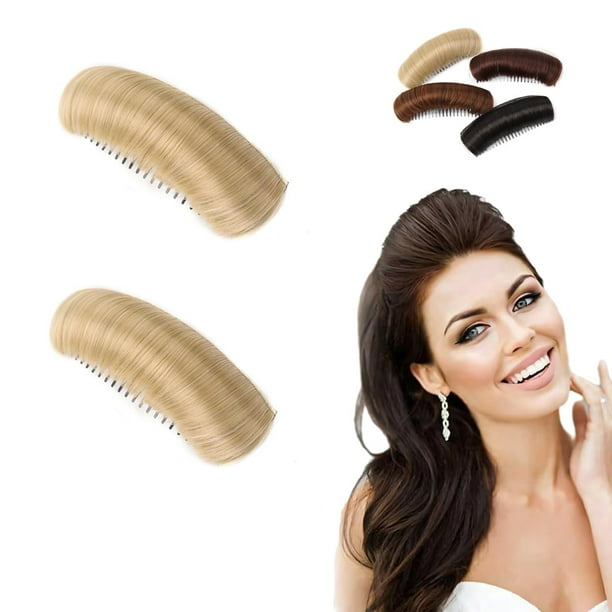 Almohadilla para el cabello invisible y esponjosa XINYU para cabello rubio y negro