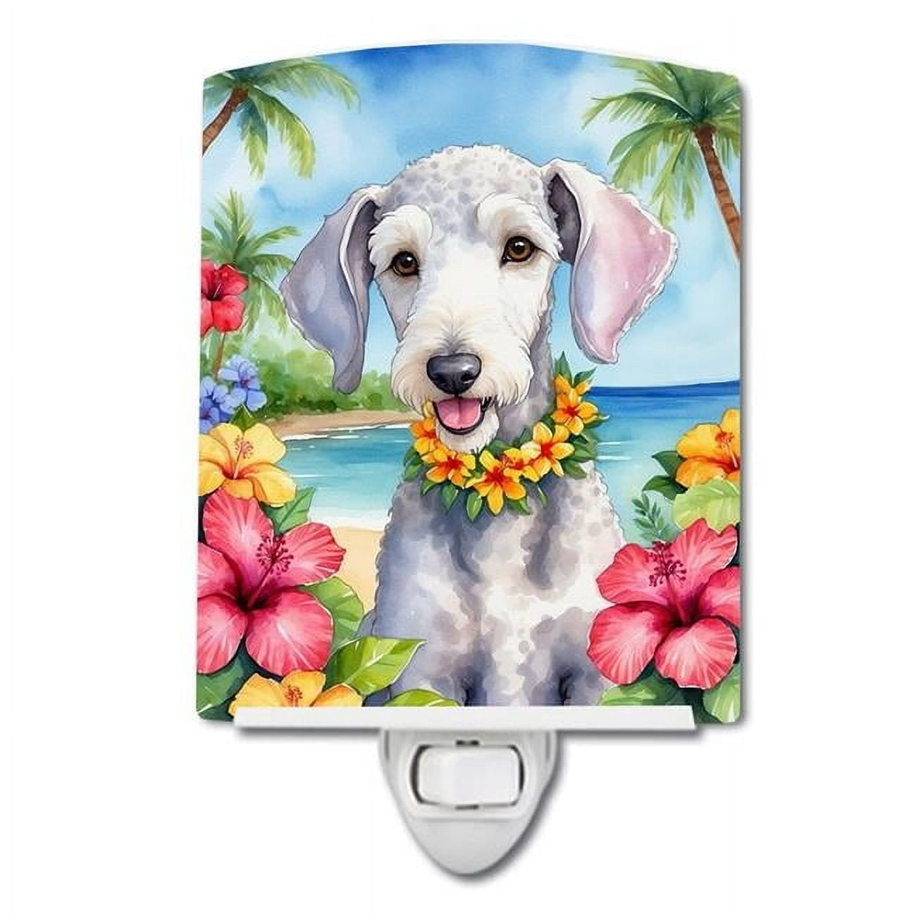 Foxhound Luau Ceramic Night Light 4 in x 6 in