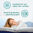thumbnail image 6 of Sleepyhead 2-Inch Twin XL Gel Mattress Topper with Washable Cover - College Dorm Room Essential, 6 of 8