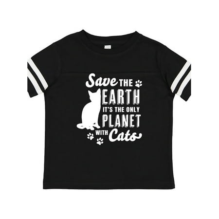 

Inktastic Save the Earth It s the Only Planet with Cats with Pawprints Gift Toddler Boy or Toddler Girl T-Shirt