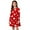 Red#1, variant on Girls Valentine's Day Long Sleeve Dress 4-14 Years Heart Print Ballet Dress Kids Dancewear Stretchy Leotard Dress Round Neck Soft Casual Playwear for Children