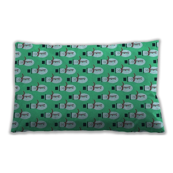 Ahgly Company Indoor Rectangular Contemporary Lumbar Throw Pillow, 13 inch by 19 inch