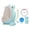 Macaron Blue, variant on Rupoun Frog Potty Training Urinal for Boys with Aiming Target Wall Mounted Macaron Blue 13.38 inches / 34 cm