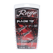 Rage Black Series Cut on Contact 2 Blade Archery Broadhead, 3 Pack