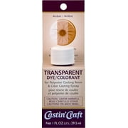 Environmental Technology Castin Craft Universal Transparent Resin Dye (1 oz | Amber-Colored) Liquid Coloring Pigments for Polyester & Casting Epoxy | DIY Jewelry Making Concentrated Col