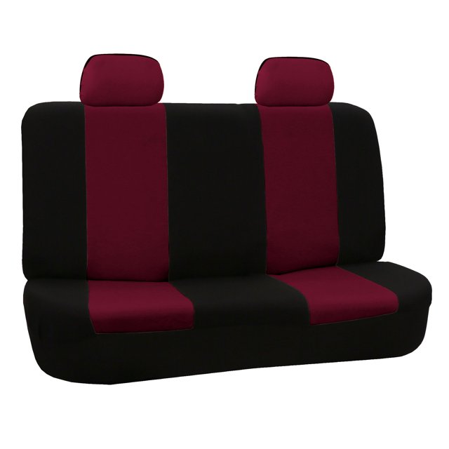 FH Group Flat Cloth Universal Seat Covers Fit For Car Truck SUV Van - Rear Bench