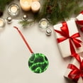 thumbnail image 6 of Cauagu Green Lightning Pattern Acrylic Christmas Pendant,1-Pack Christmas Ornaments Xmas Tree Decor Christmas Décor with Ribbon Cute Tree Hanging for Party Favors-Round Shape, 6 of 7