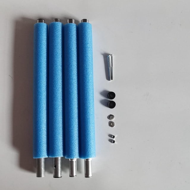 4 postes de trampolín que reemplazan los tubos de esponja, tubo de espuma con tornillos, valla de barandilla 525 cm