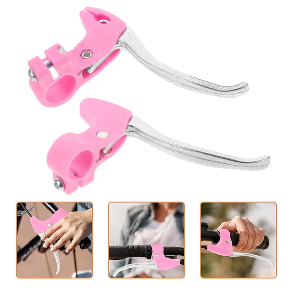 LABELEPH 2Pcs Pink Aluminium Alloy Brake Handle for Women and Outdoor Activities