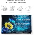 thumbnail image 4 of Gift for My Daughter Blanket from Mom as Birthday Present I Love You Letter to Her, Ultra-Soft Flannel Fleece Light Weight Bed Throw (Daughter Gifts1, 50"x60"), 4 of 6