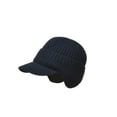 thumbnail image 2 of Hovilon Winter Beanie with Visor & Earflaps for Men，Warm Earflaps Hat for Men, Thick Fleece Lined Knit Winter Beanie Outdoor, 2 of 3